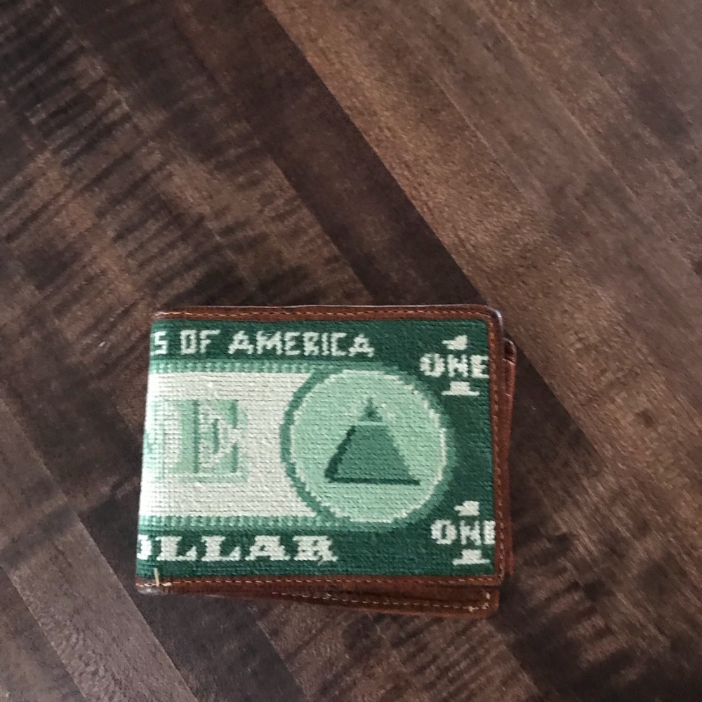 Smathers and Branson Needle point wallet
